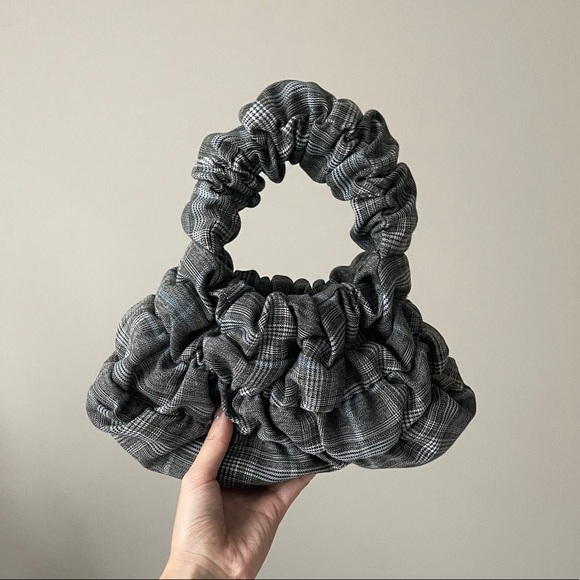 OMW Mini Pouch - Grey / Blue Plaid - Picture 1 of 3